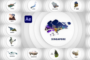 Disks Maps Opener - Asia for AE, a Templates & Theme by iamkoltunov