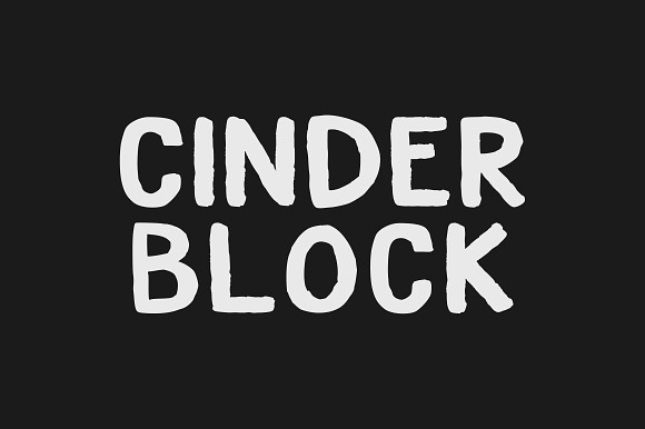 Cinderblock A Heavy Brush Font For