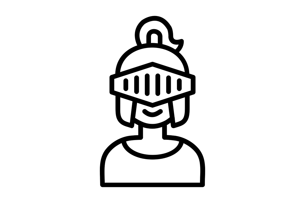 Knight Line Icon, an Icon by Pexelpy (Photo 2 of 2)