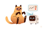 Cats & Gadgets Collection, an Animal Illustration by vik.stock (Thumbnail 6 of 6)