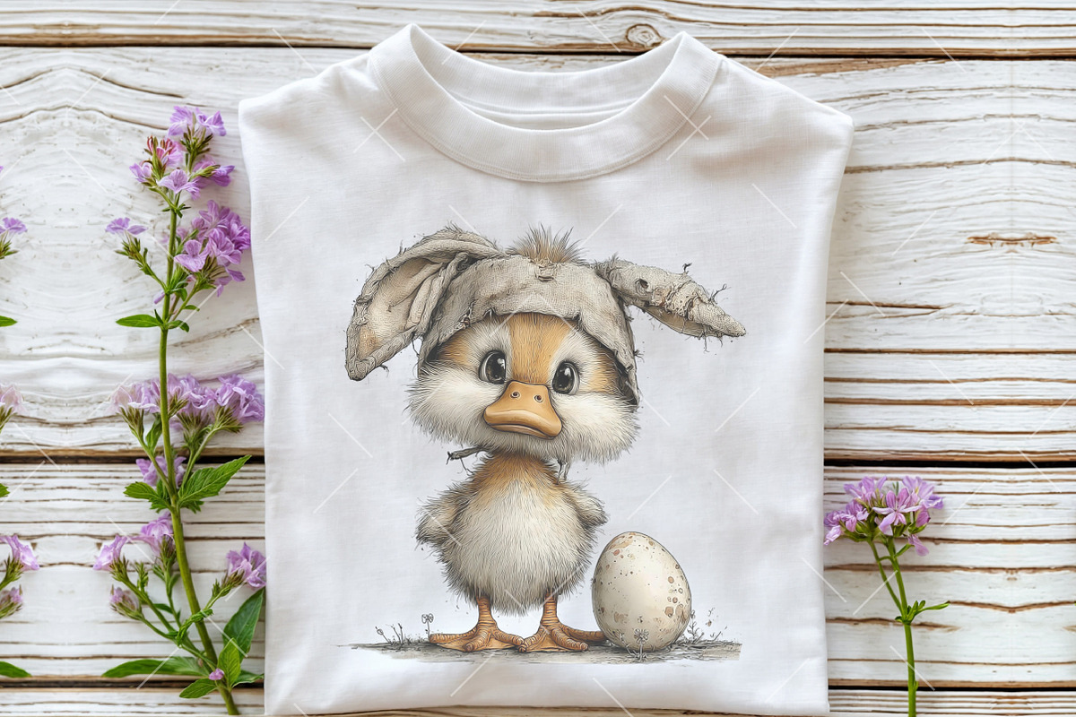 Whimsical Easter Duckling Clipart, an Illustration by OK Design (Photo 5 of 6)