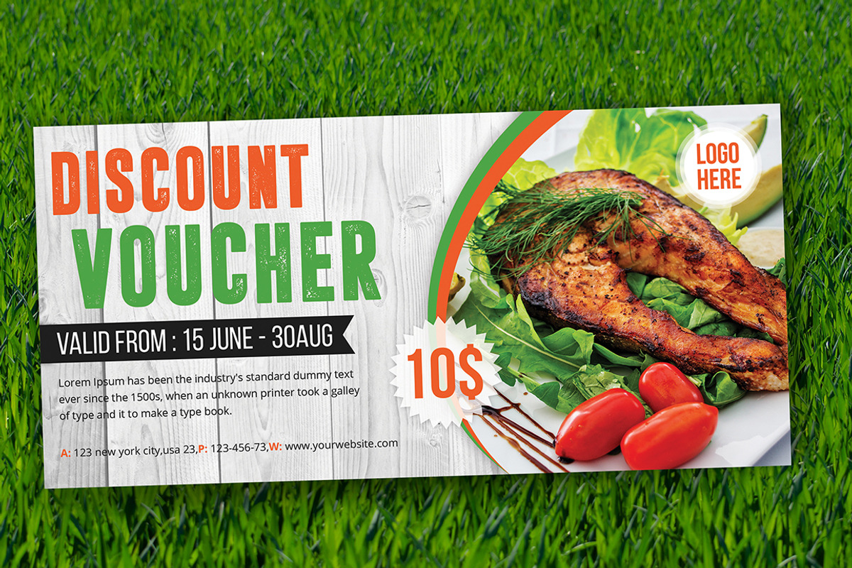 Discount Voucher, a Card Template by Creative designer