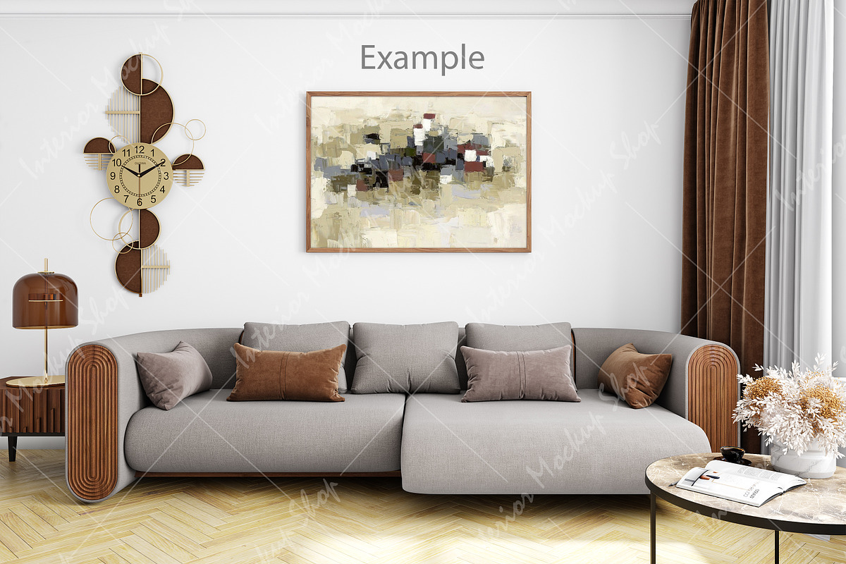 Frame Mockup Living Room - 1180, a Print Template by Mockup Shop (Photo 3 of 3)
