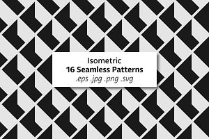Isometric - 16 Seamless Patterns