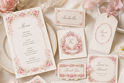 Pink Rose Watercolor frames, a Decorative Illustration by HeavensStar (Thumbnail 3 of 7)