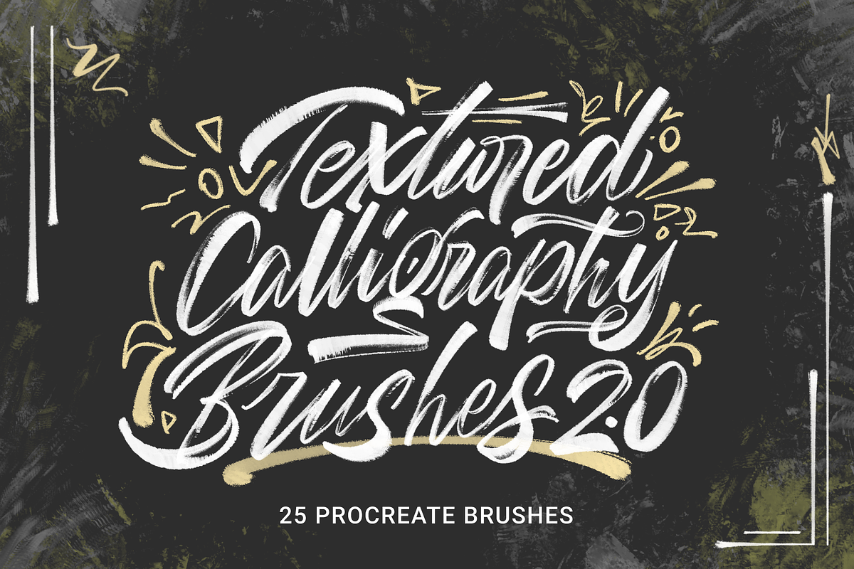 Textured Calligraphy Brushes 2.0