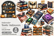 Halloween Books Clipart PNG, an Illustration by Dream Creation (Thumbnail 1 of 7)
