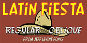 Latin Fiesta JNL, a Sans Serif Font by Jeff Levine Fonts (Thumbnail 1 of 5)