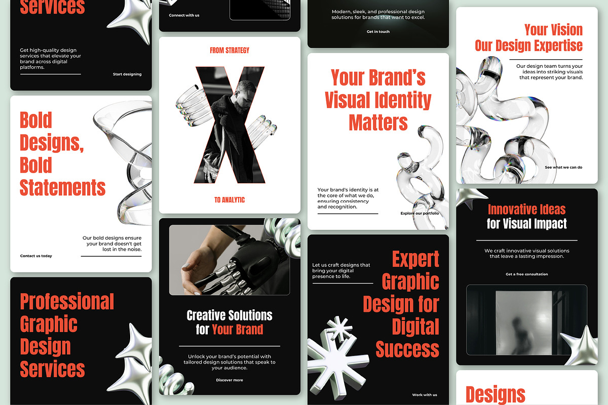 Canva Creative Agency Social Media, a Design Template by SecondBrain Store (Photo 3 of 10)
