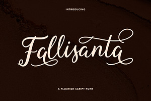 Fallisanta Flourish Font