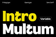 Multum - Distinctive Bold Sans, a Sans Serif Font by Fridaytype (Thumbnail 1 of 12)