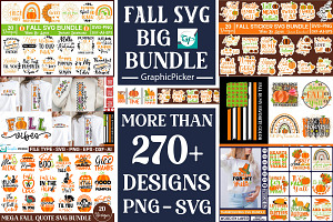 Fall Mega Bundle, Autumn Big Bundle, an Object Graphic by GraphicPicker
