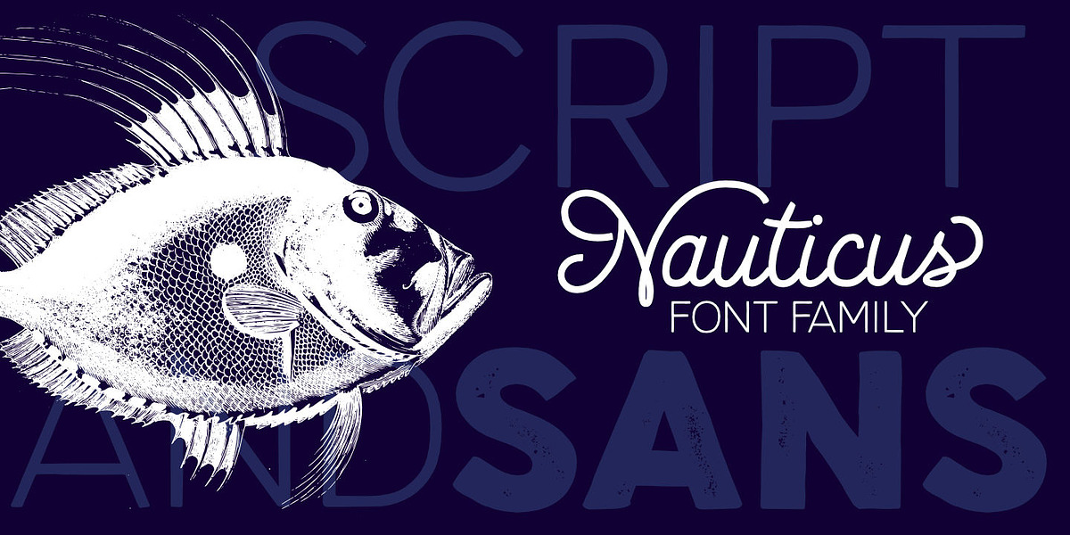 Nauticus, a Sans Serif Font by GRIN3 (Nowak) (Photo 1 of 6)