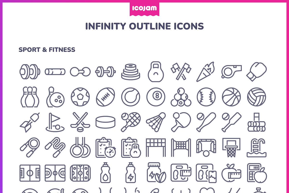 2100+ Infinity Outline icons, an Outline Icon by Icojam store (Photo 11 of 12)