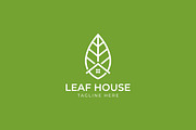 Leaf House Logo for Business Nature, a Branding & Logo Template by Signatoro (Thumbnail 2 of 2)