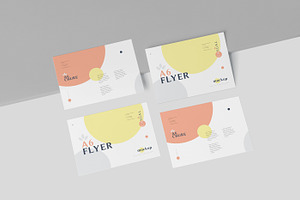 A6 Single Page Flyer Mockups