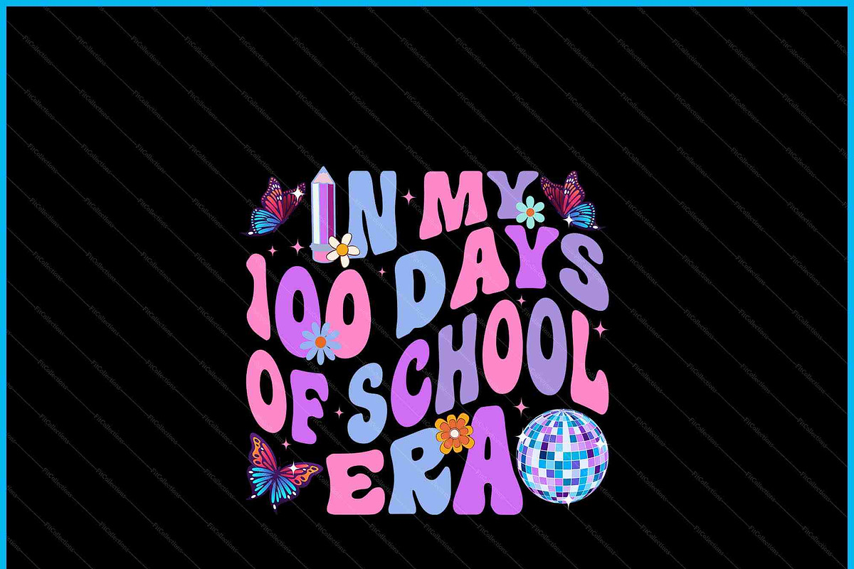 In My 100 Days Of School Era Retro, a Graphic by Creativeusart (Photo 3 of 4)