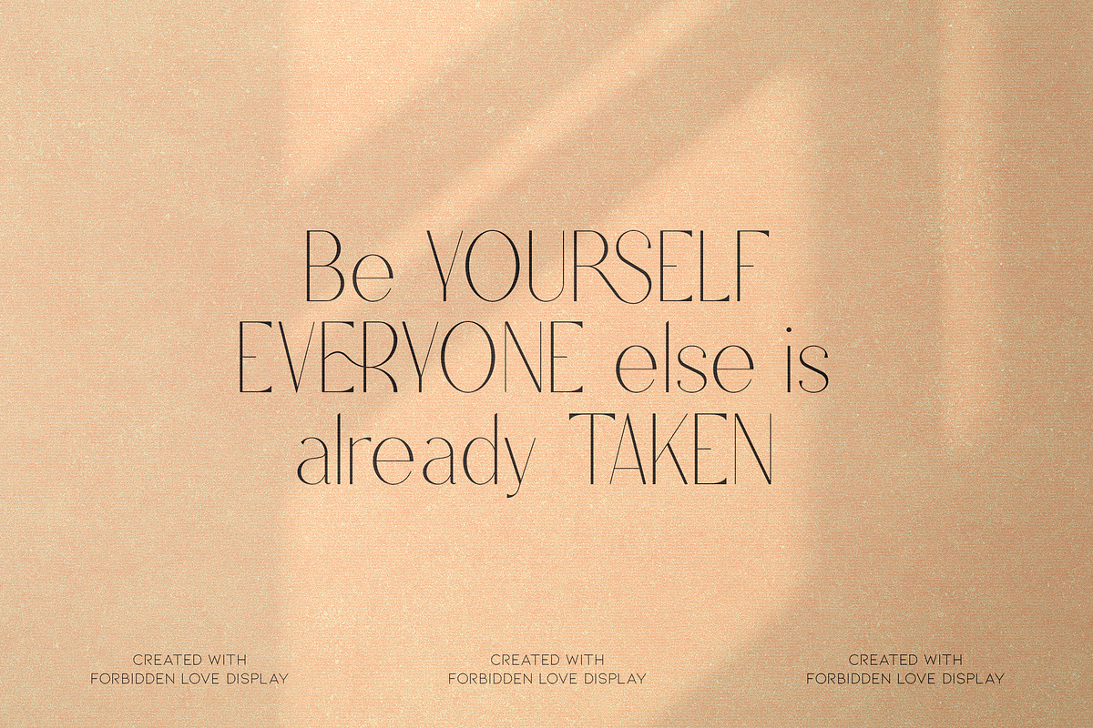 Forbidden Love - Display Font, a Serif Font by VP Fonts (Photo 9 of 20)
