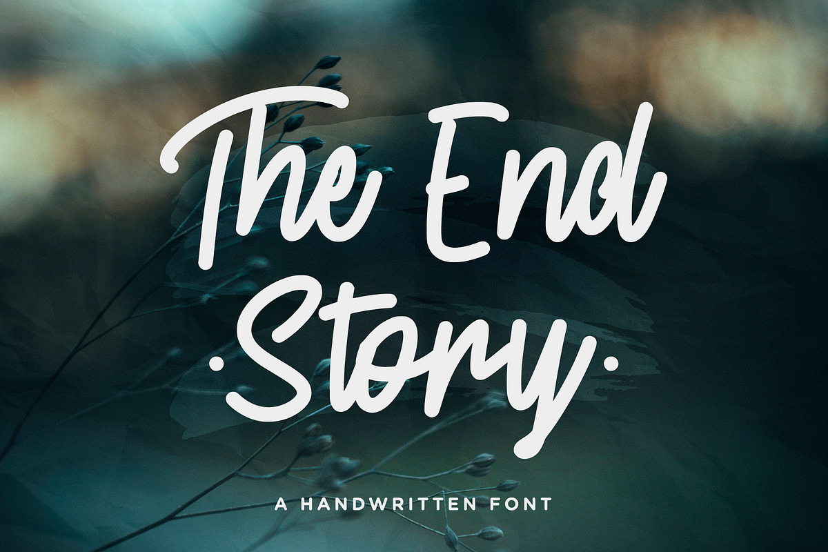The End Story - Handwritten Font, a Script Font by Typefactoryco (Photo 1 of 10)