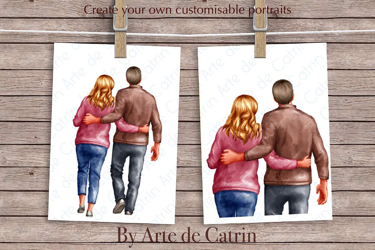 We Are Family, Watercolor Clipart, a Person Illustration by ArtedeCatrin (Photo 9 of 10)