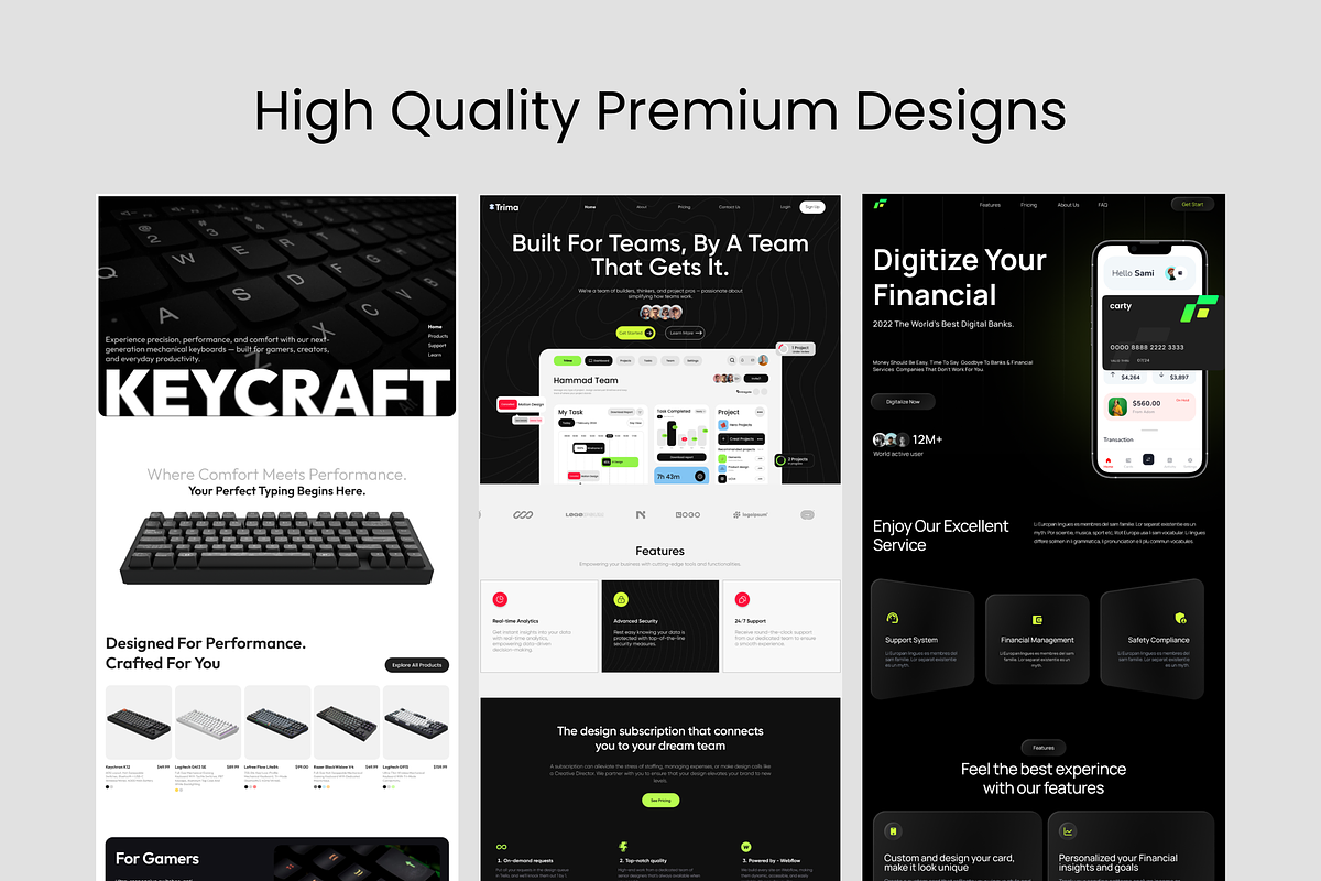 Figma Landing Page Bundle, a Landing Page Template by Hammad Arif (Photo 2 of 2)