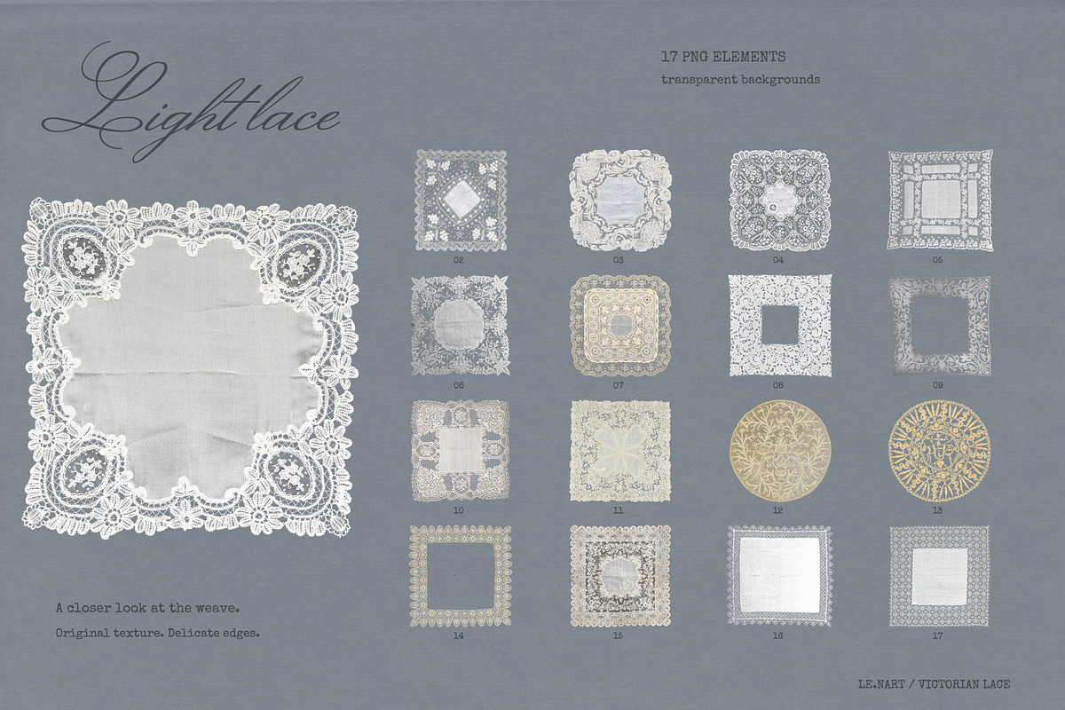 Victorian Lace Frames & Borders, an Object Graphic by Le.nart