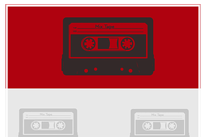 Retro Mix Tape Vector Art, an Object Illustration by CarWrap design