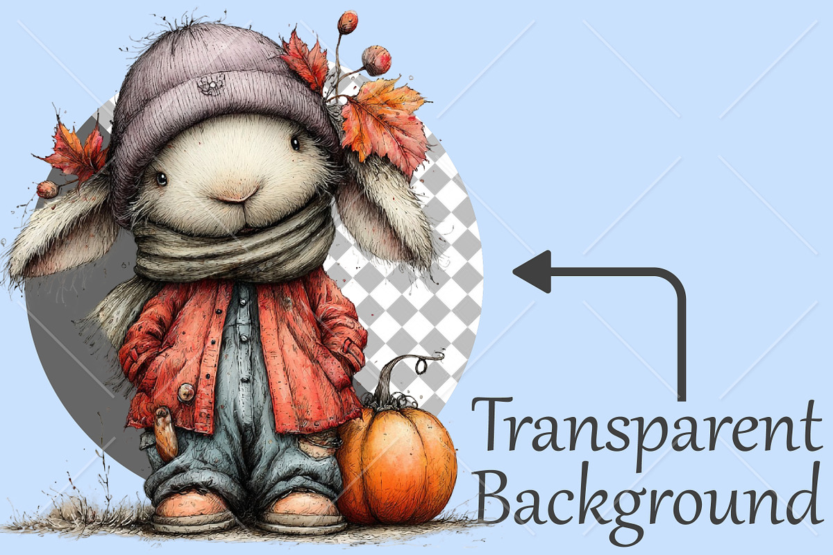 Whimsical Autumn Clipart Bundle, a Seasonal Illustration by Canvas Craft (Photo 2 of 10)