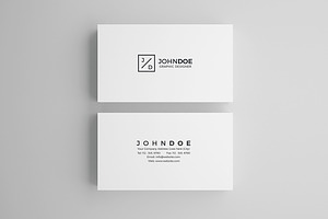 White Modern Business Card