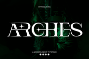 ARCHES - Futuristic Font, a Serif Font by 177Studio (Thumbnail 1 of 8)