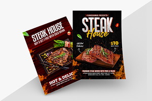 Steak BBQ Fast Food Flyer Template