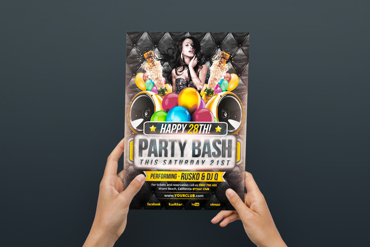 Birthday - Flyer / Poster, a Flyer Template by VectorMedia (Photo 5 of 8)