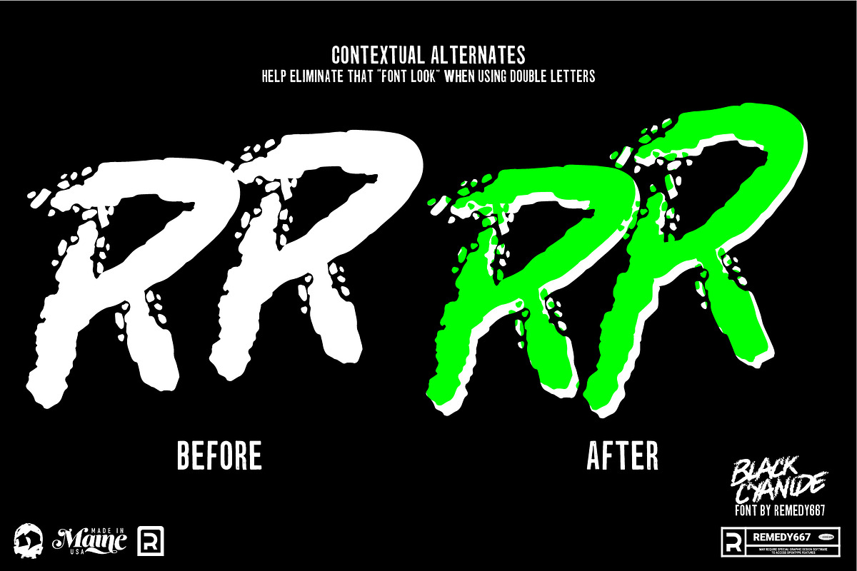Black Cyanide, a Font by Remedy667 (Photo 9 of 10)