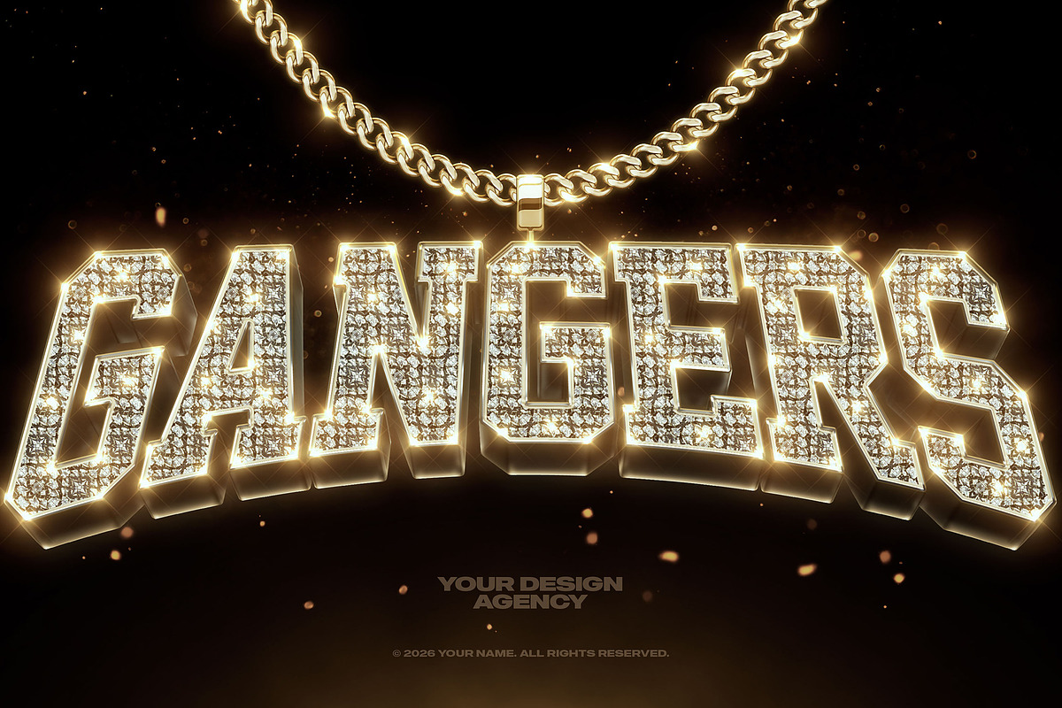 Bling Bling Gold Text Effects Vol 03, a Layer Style Add-On by Hyperpix Productions (Photo 18 of 19)