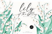 Lily of the Valley Watercolor Floral, an Illustration by Olga Koelsch (Thumbnail 1 of 6)