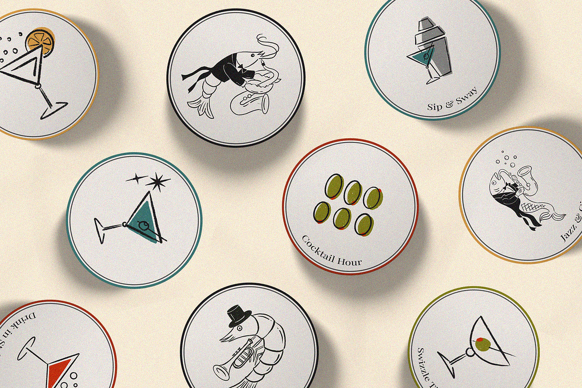 Cocktail & Jazz Hand Drawn Clipart, an Object Illustration by Teresa Art Store (Photo 3 of 8)