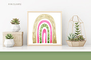 Watercolor Boho Rainbows Set, an Object Graphic by OrangePeafowlArt (Thumbnail 4 of 16)
