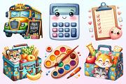 Cute Back to School Watercolor PNG, a Graphic by CitraGraphics (Thumbnail 2 of 4)