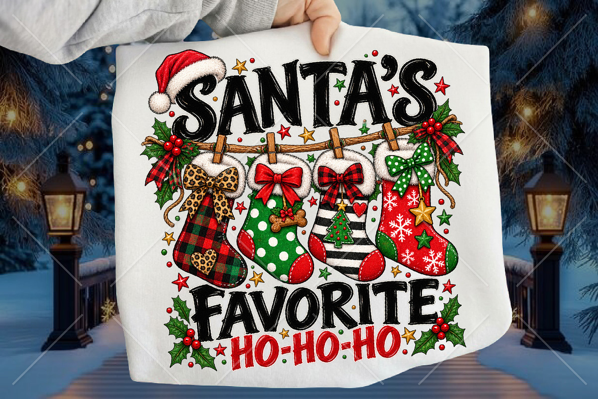 Santa's Favorite Ho Ho Ho Christmas, a Seasonal Illustration by Canvas Craft (Photo 1 of 6)