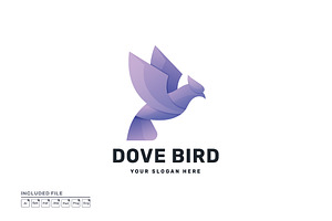 Dove Logo Icon Design Vector, a Branding & Logo Template by yuanesei