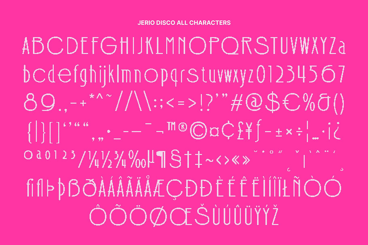 Jerio Disco, a Sans Serif Font by Craft Supply Co. (Photo 8 of 8)