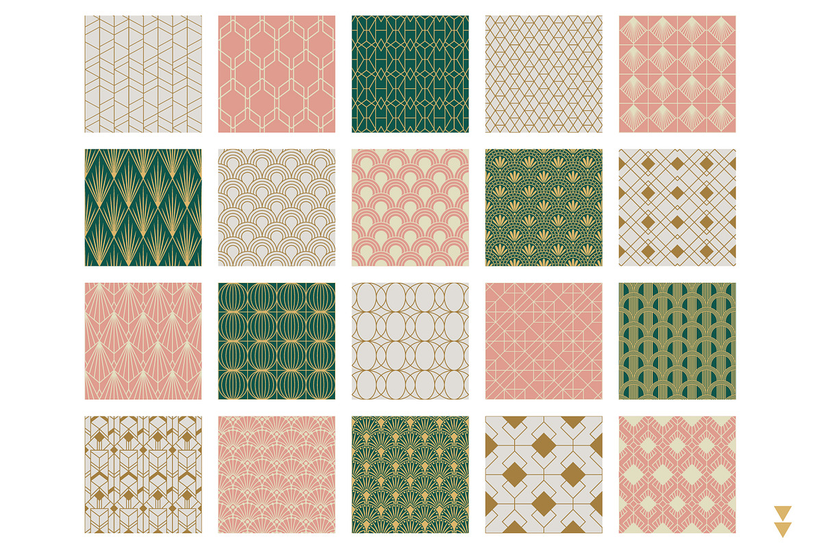 ART DECO Seamless Patterns, a Pattern Graphic by AnnArt (Photo 8 of 8)