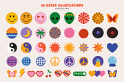 Retro Vibes Graphic Set 60s 70s, an Illustration by May Motif (Thumbnail 4 of 23)