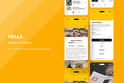 Hella - News Mobile Apps, an UI Kit Template by twinstd (Thumbnail 2 of 4)