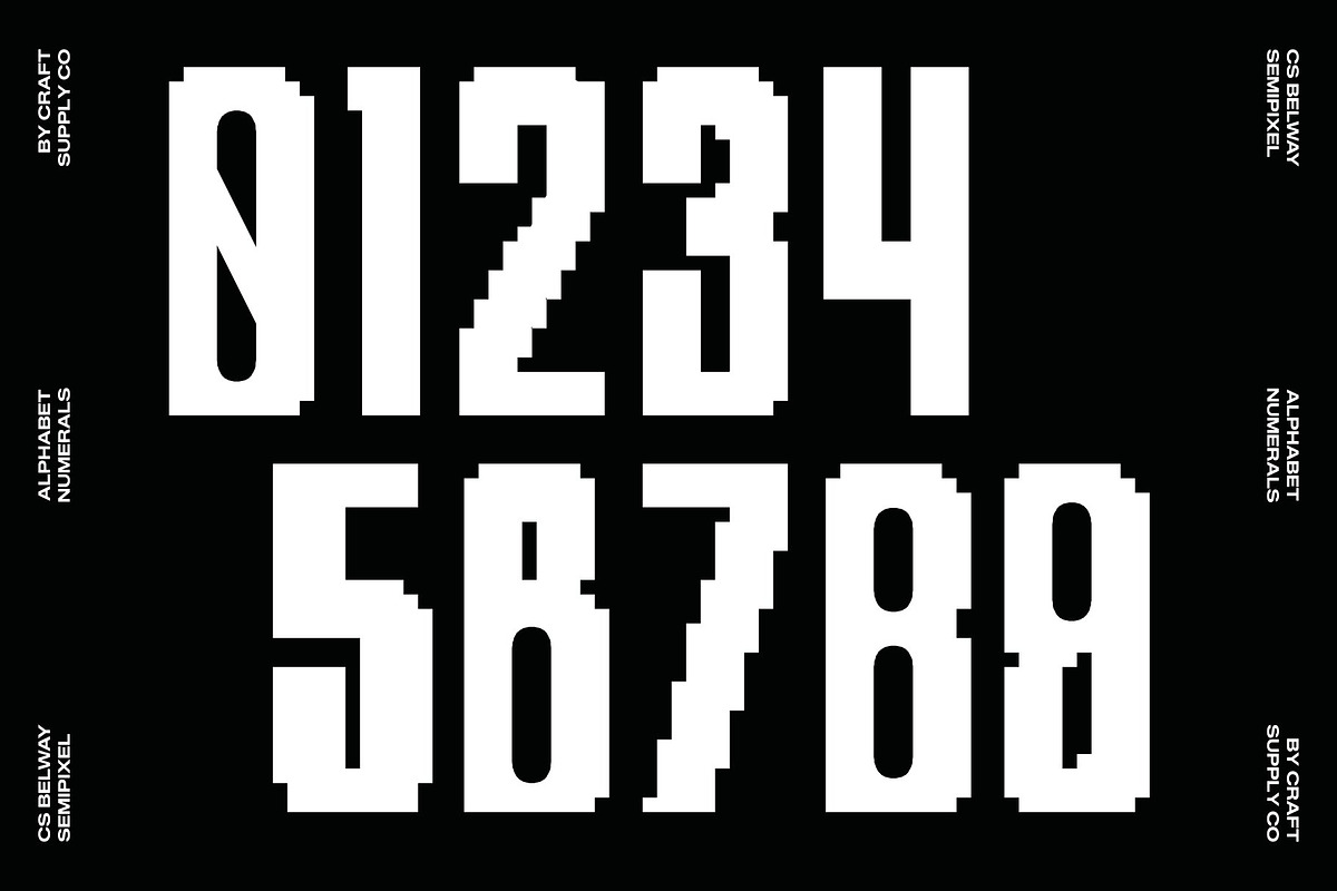 CS Belway Semipixel, a Sans Serif Font by Craft Supply Co. (Photo 4 of 8)