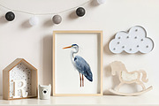 White Stork Clipart, Heron Clipart, an Illustration by CreationArt (Thumbnail 6 of 9)