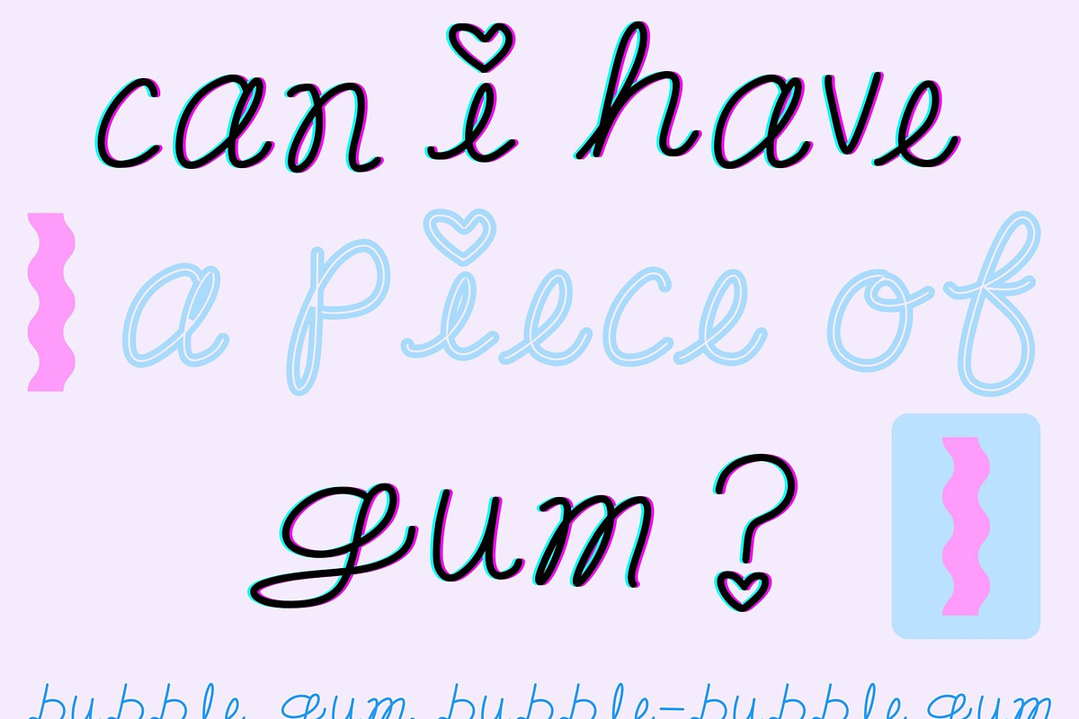 Girly Suburban School Notes, a Handwritten Font by Eryn Rose Design (Photo 4 of 14)