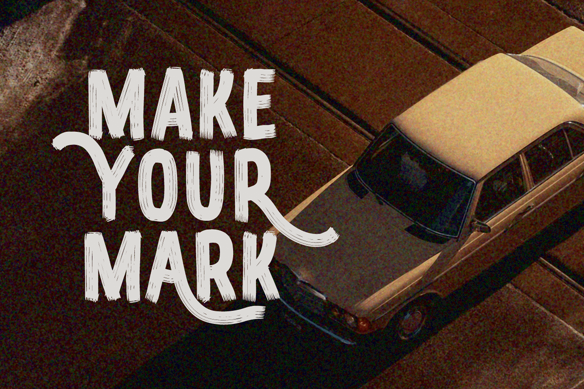 Linehard – Bold Brush Display Font, a Handwritten Font by overlaytemplates (Photo 2 of 5)