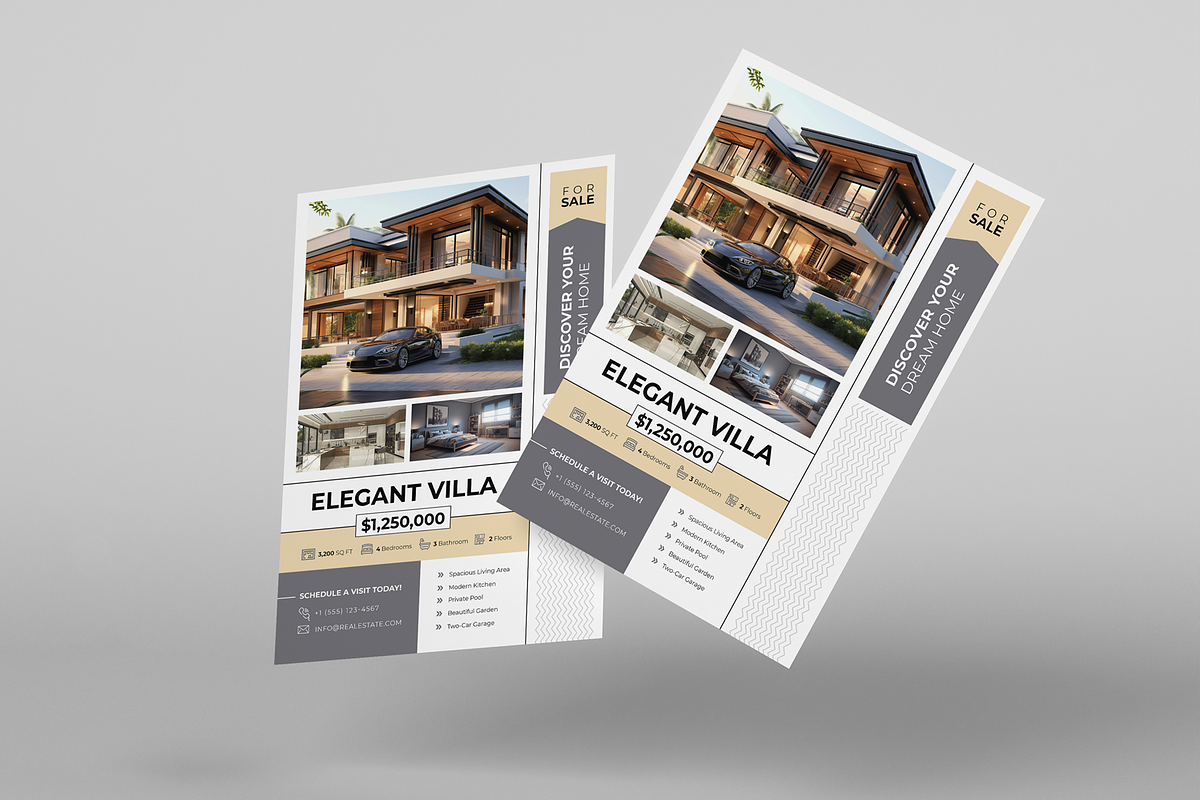 Real Estate Flyer | Canva | Word, a Flyer Template by Template Zone (Photo 3 of 5)