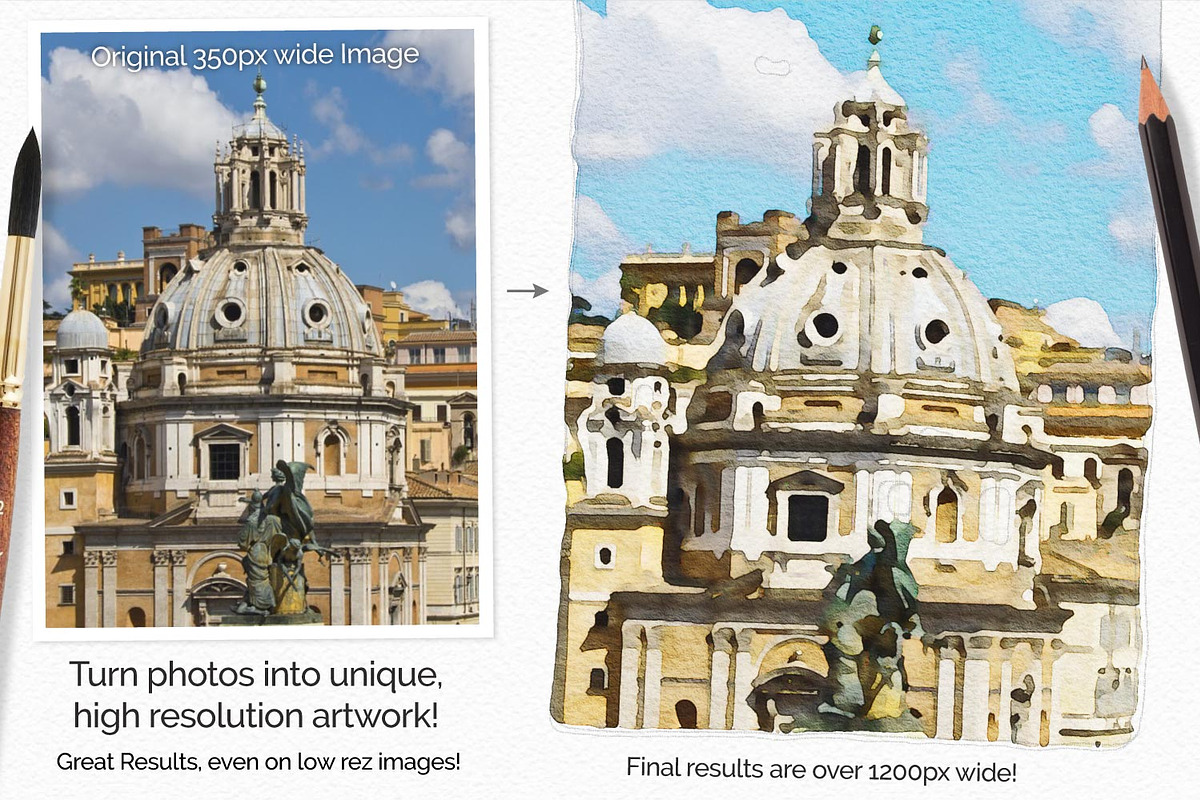 PleinAir Watercolor Photo Effect Kit, a Plug-in Add-On by Drifter Studio PrintShop (Photo 2 of 10)